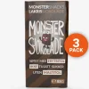 Monster Lavkarbo Belgisk Melkesjokolade m/Lakrisrot 3x85g