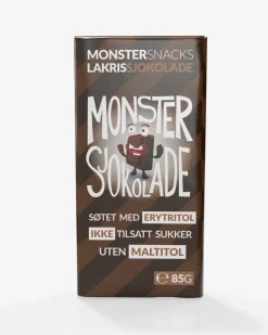 Monster Lavkarbo Belgisk Melkesjokolade m/Lakrisrot 3x85g
