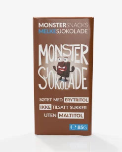 Monster Lavkarbo Belgisk Melkesjokolade 3x85g