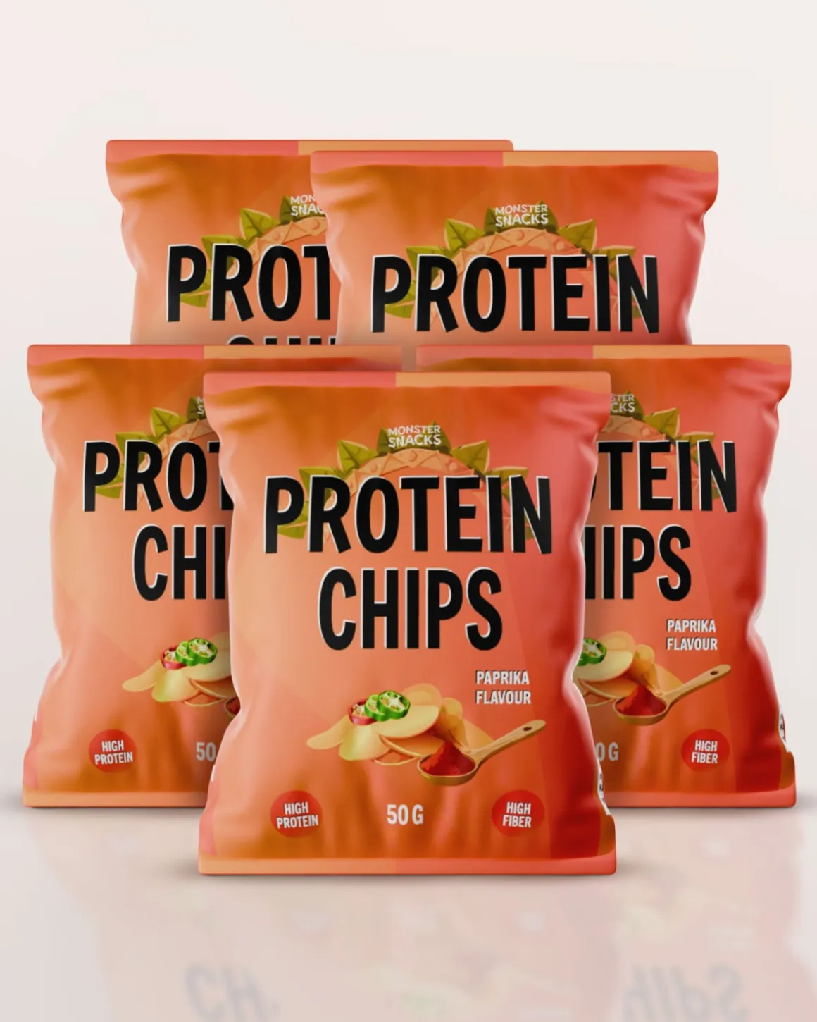 Monster Protein Chips Paprika 5x50g