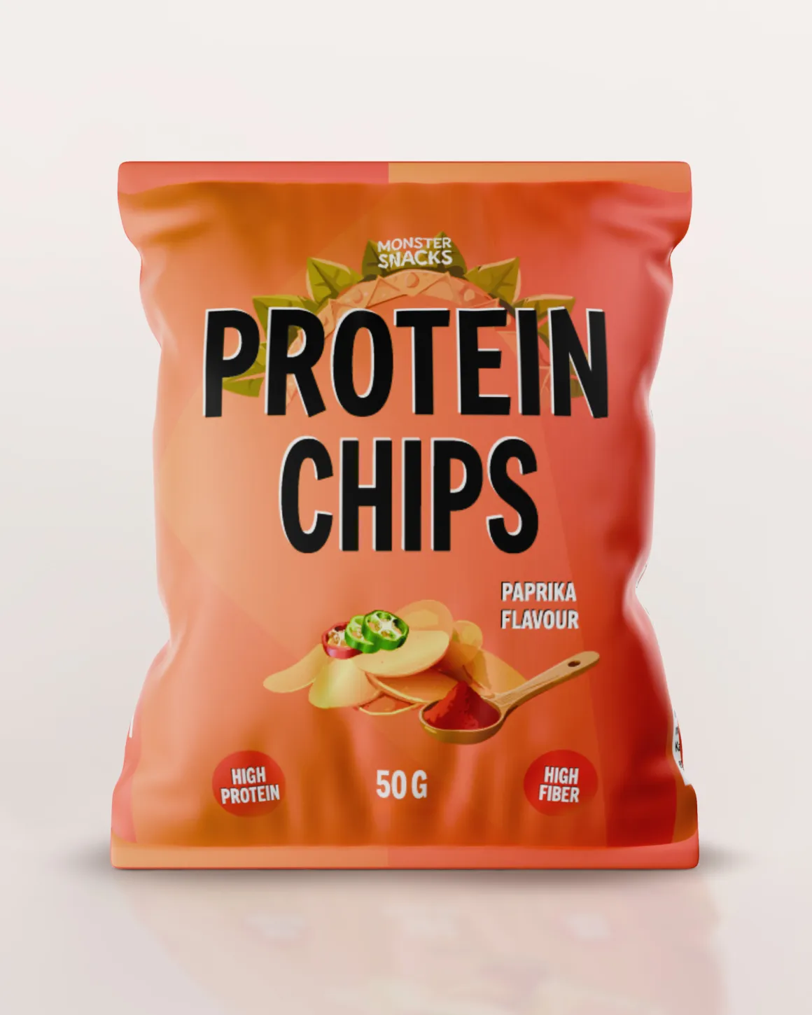Monster Protein Chips Paprika 5x50g