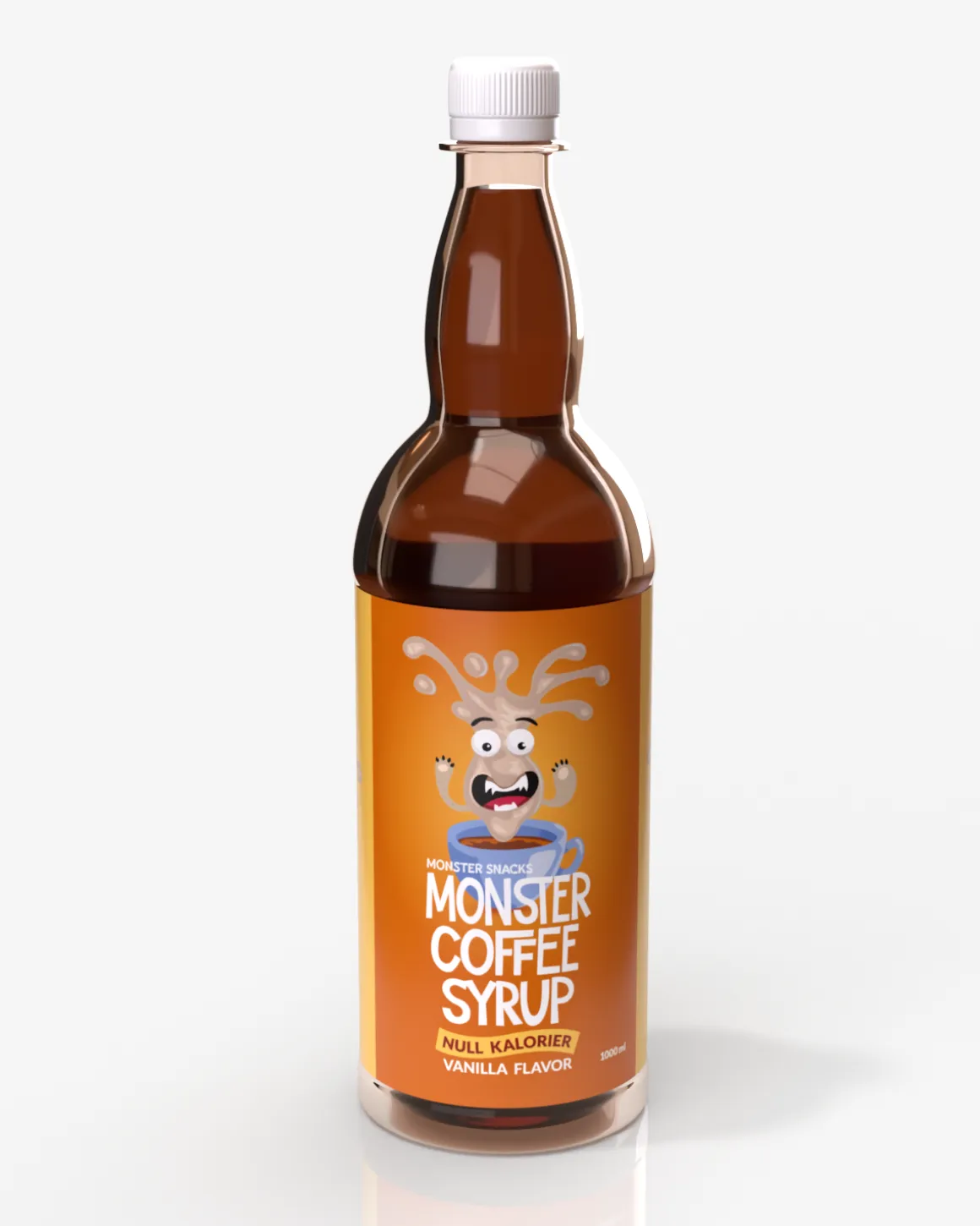 Monster Zero Coffee Syrup Vanilla 1000 ml + Pump Dispenser