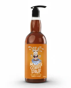 Monster Zero Coffee Syrup Vanilla 1000 ml + Pump Dispenser