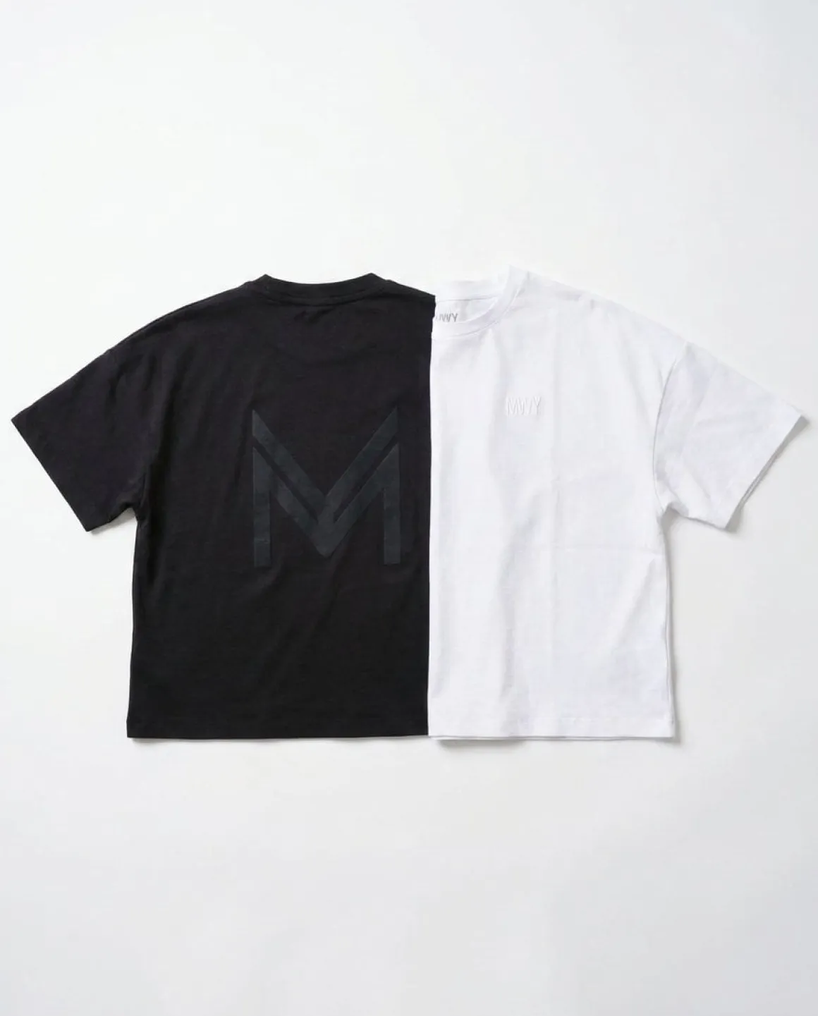 mywhy Loose Fit Crop Tee W White+Black
