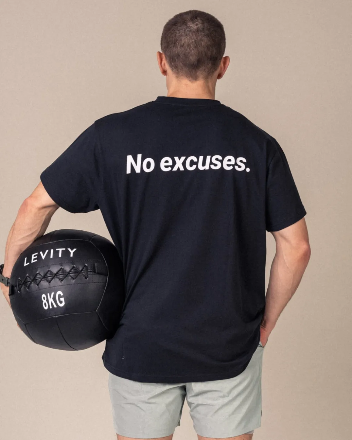 No Excuses T-shirt Unisex Black