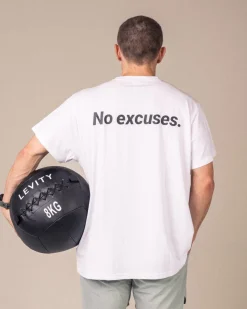 No Excuses T-shirt Unisex White