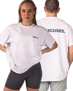 No Excuses T-shirt Unisex White