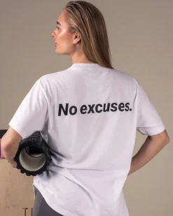 No Excuses T-shirt Unisex White