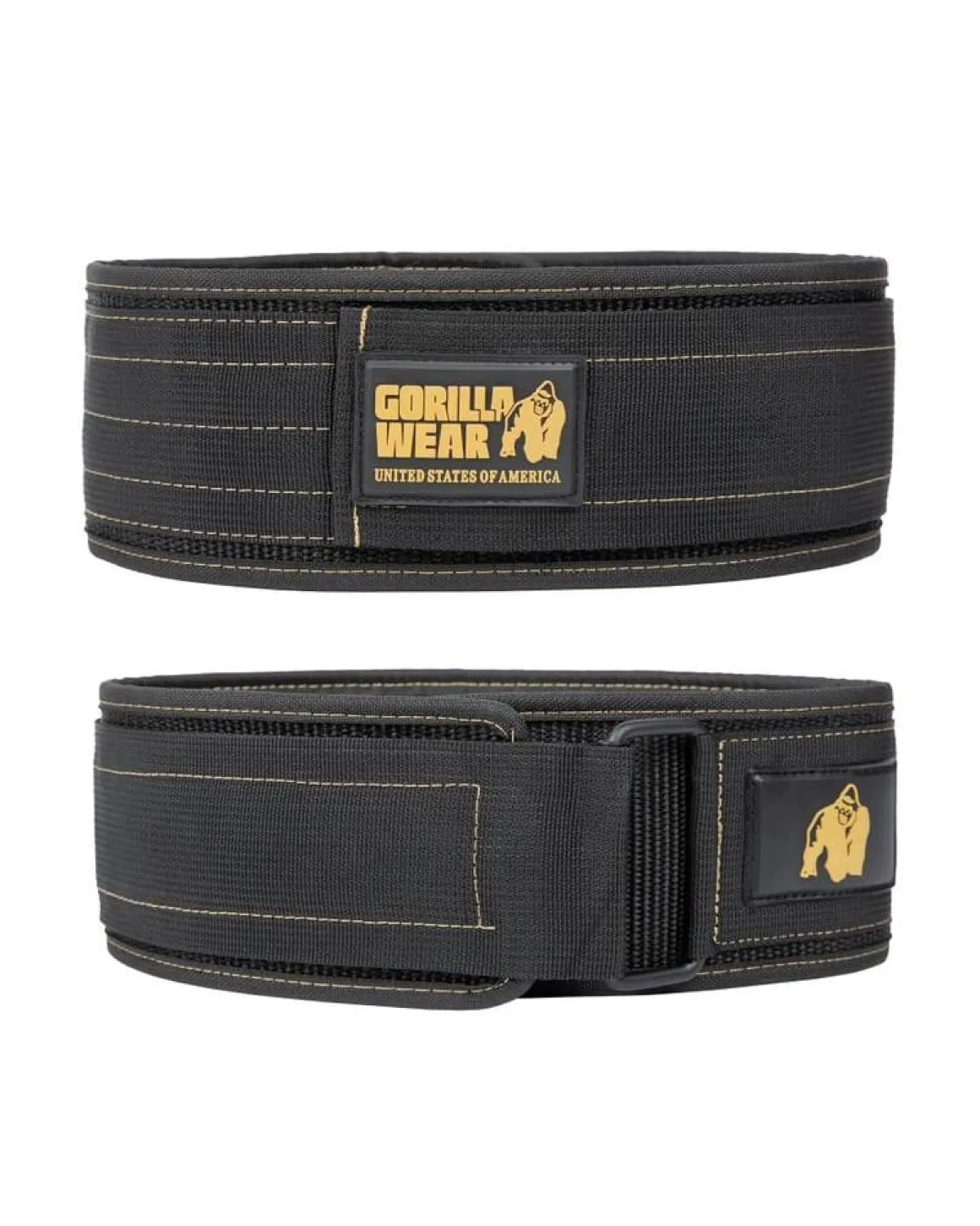 Nylon Lifting Belt 10cm Black/Gold