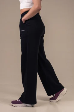 Off Duty Hoodie + Straight Sweatpants Black/Black SET