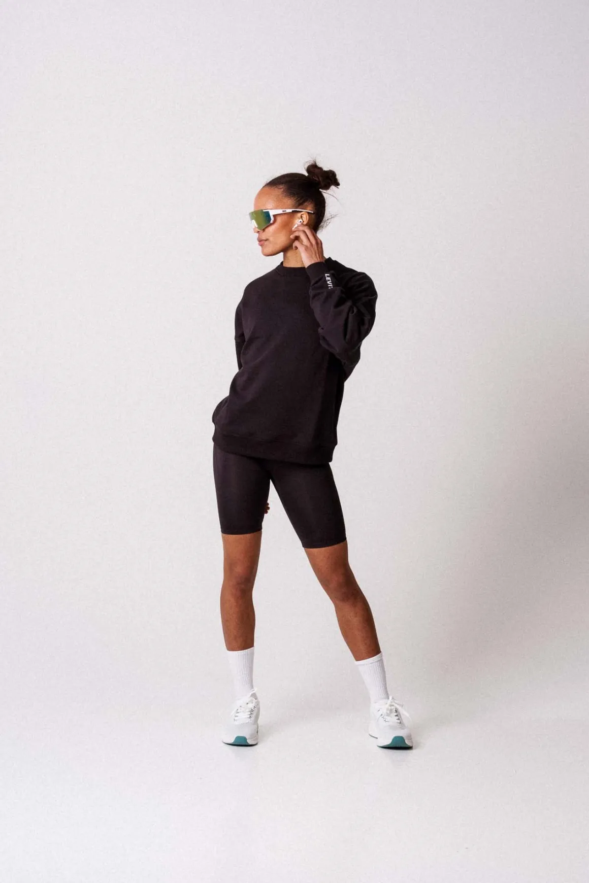 Off Duty Oversize Crewneck Black