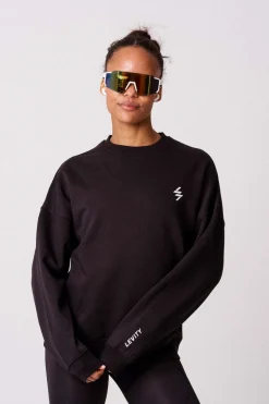 Off Duty Oversize Crewneck Black