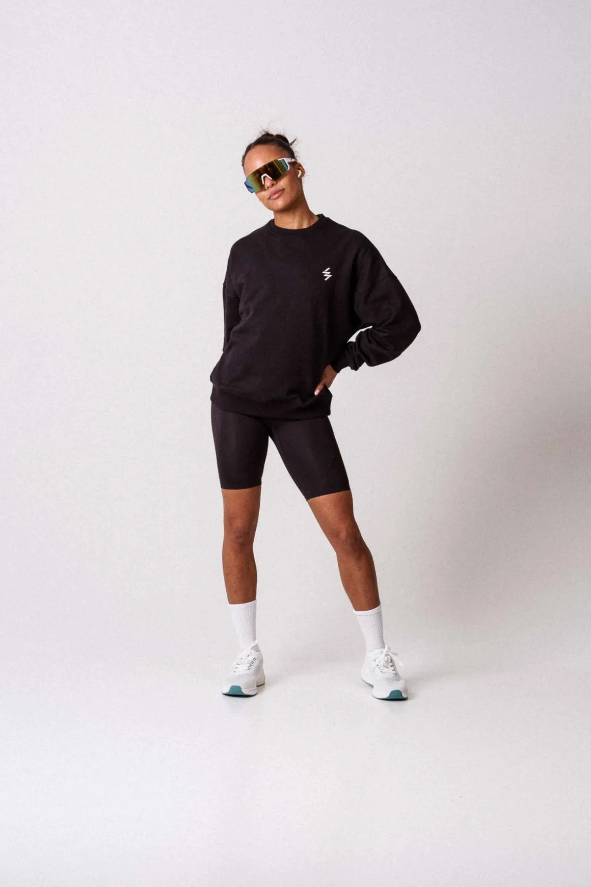 Off Duty Oversize Crewneck Black