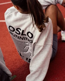 Off Duty Oversize Crewneck Grey Marl