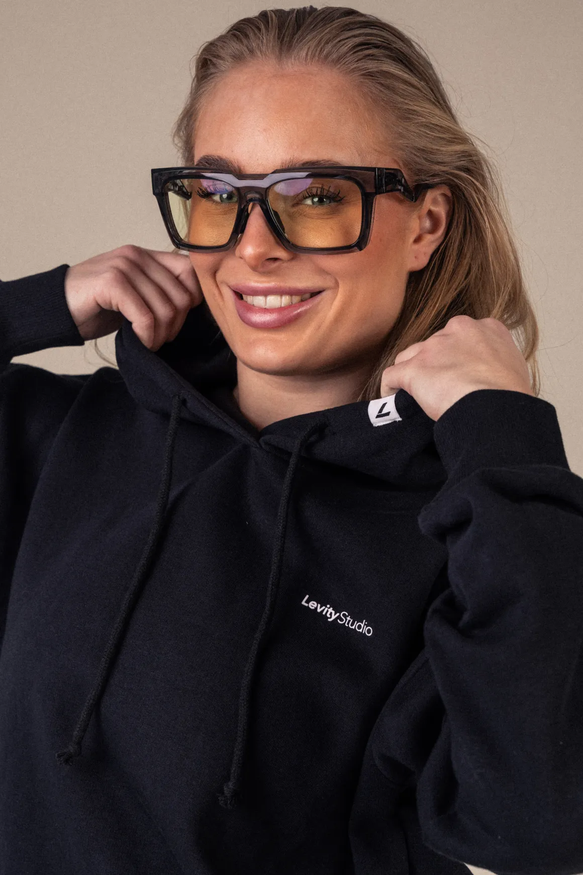 Off Duty Oversize Hoodie Black/Black