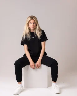 Off Duty Oversize T-shirt Black logo