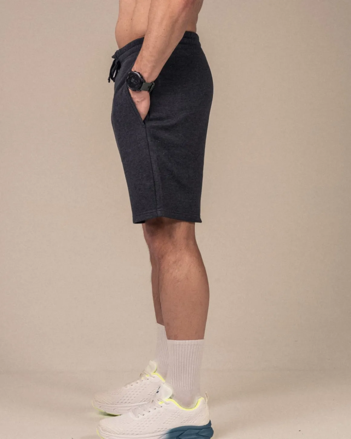 Off Duty Sweat Shorts M Dark Grey Marl