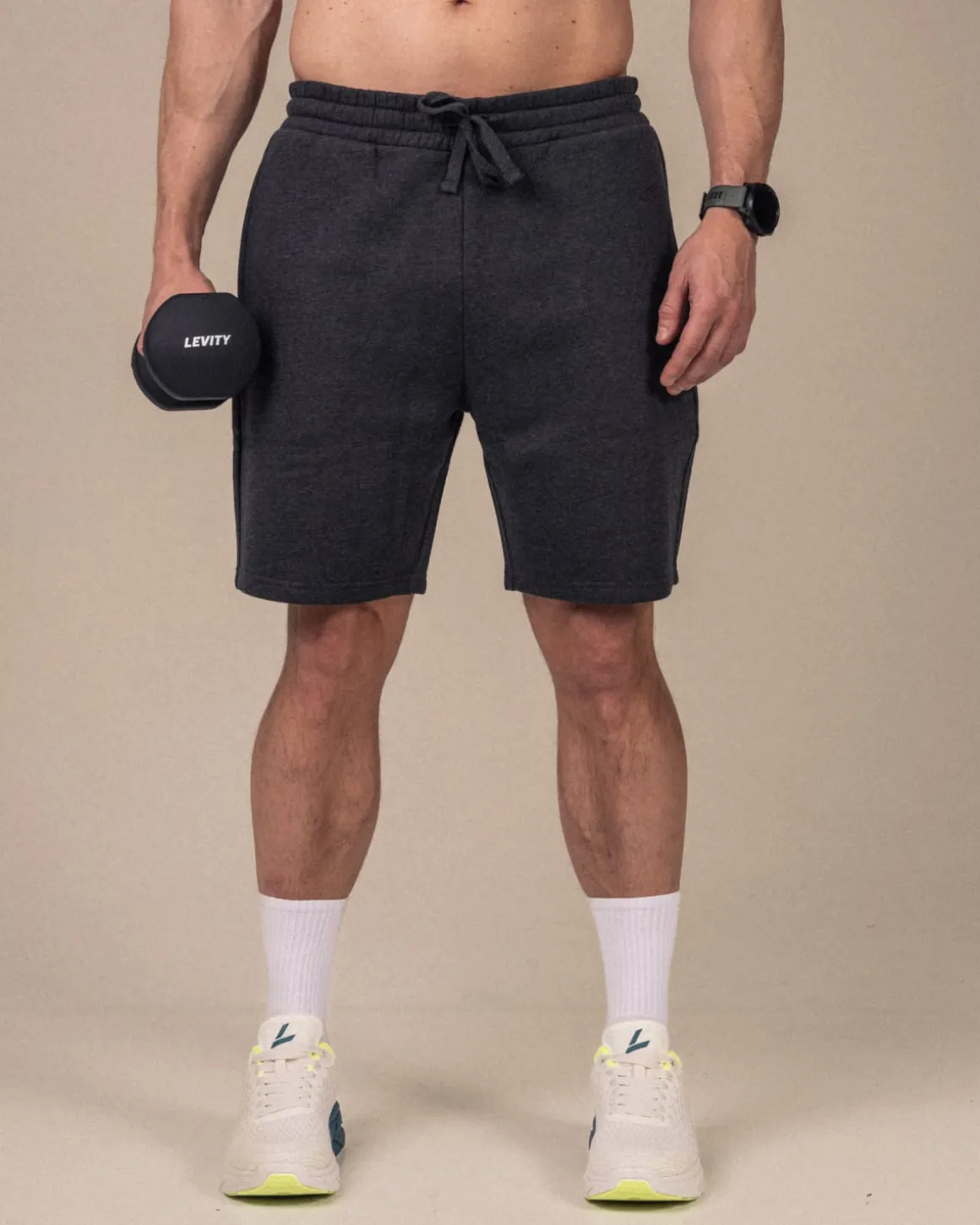 Off Duty Sweat Shorts M Dark Grey Marl