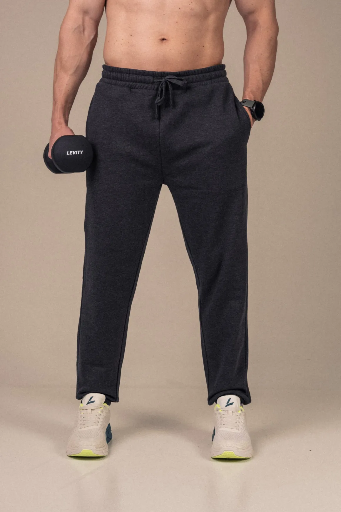 Off Duty Sweat Shorts M Dark Grey Marl