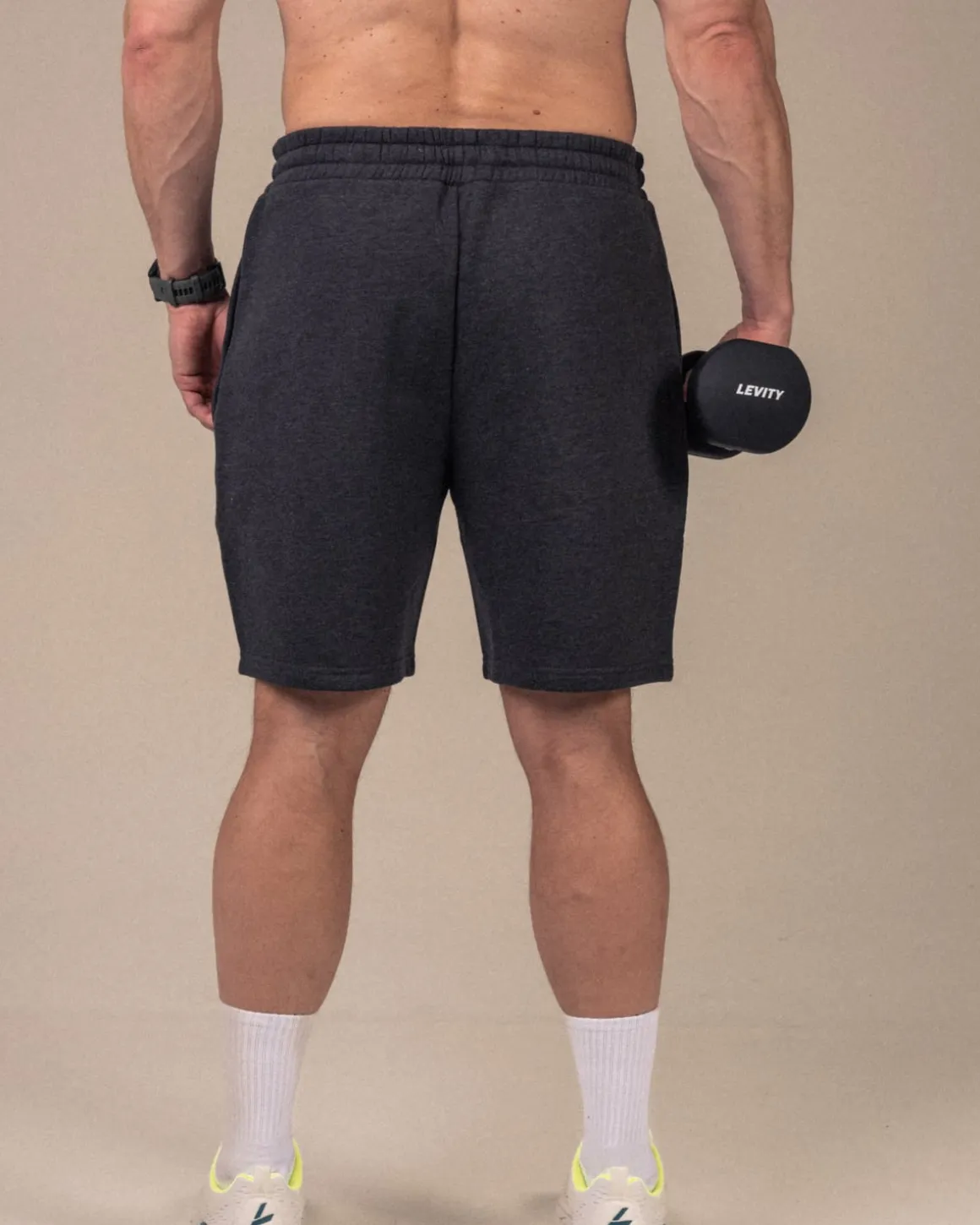 Off Duty Sweat Shorts M Dark Grey Marl