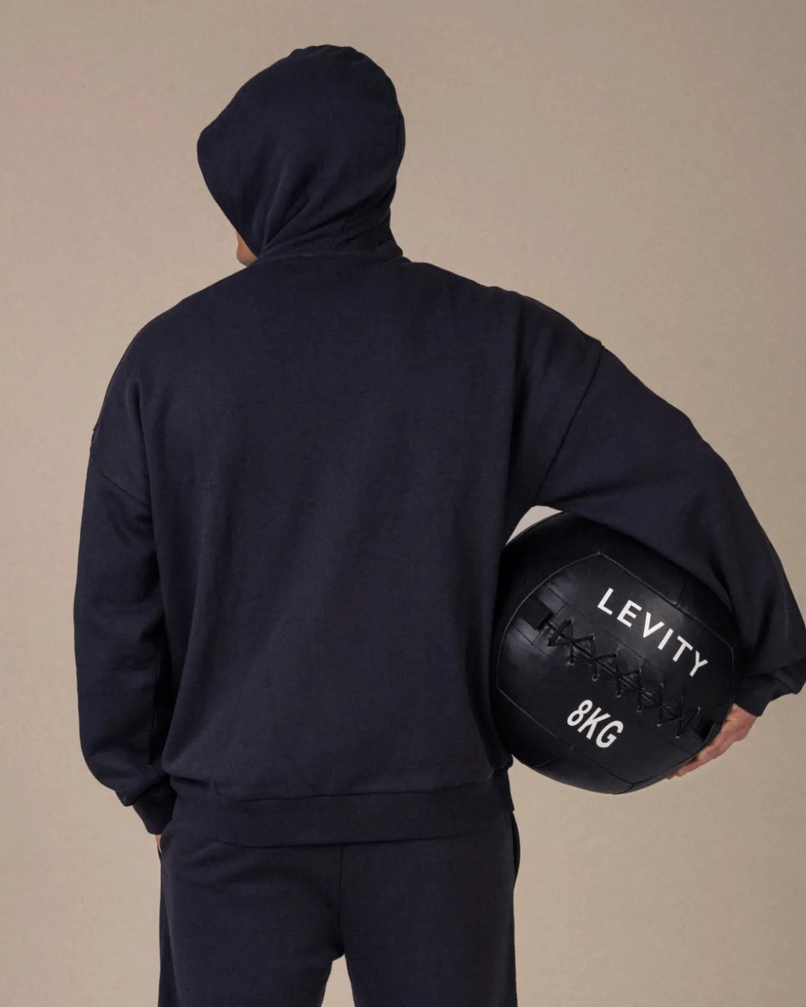 Off Duty Zip Hoodie M Black Charcoal