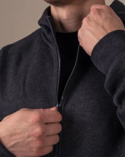 Off Duty Zip Hoodie + Sweatpants Dark Grey Marl SET