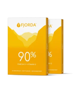 90% Omega-3+Vitamin D 2×60 caps