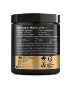 ON Gold Standard BCAA Train+Sustain 266g – Peach & Passionfruit