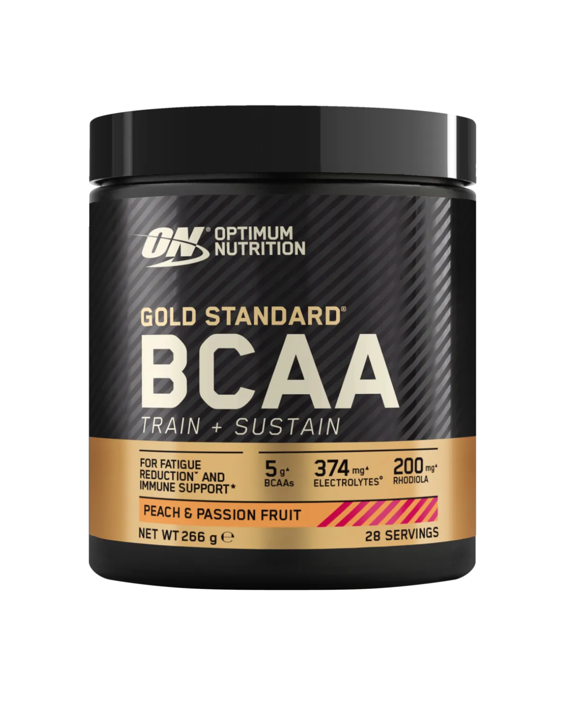 ON Gold Standard BCAA Train+Sustain 266g – Peach & Passionfruit