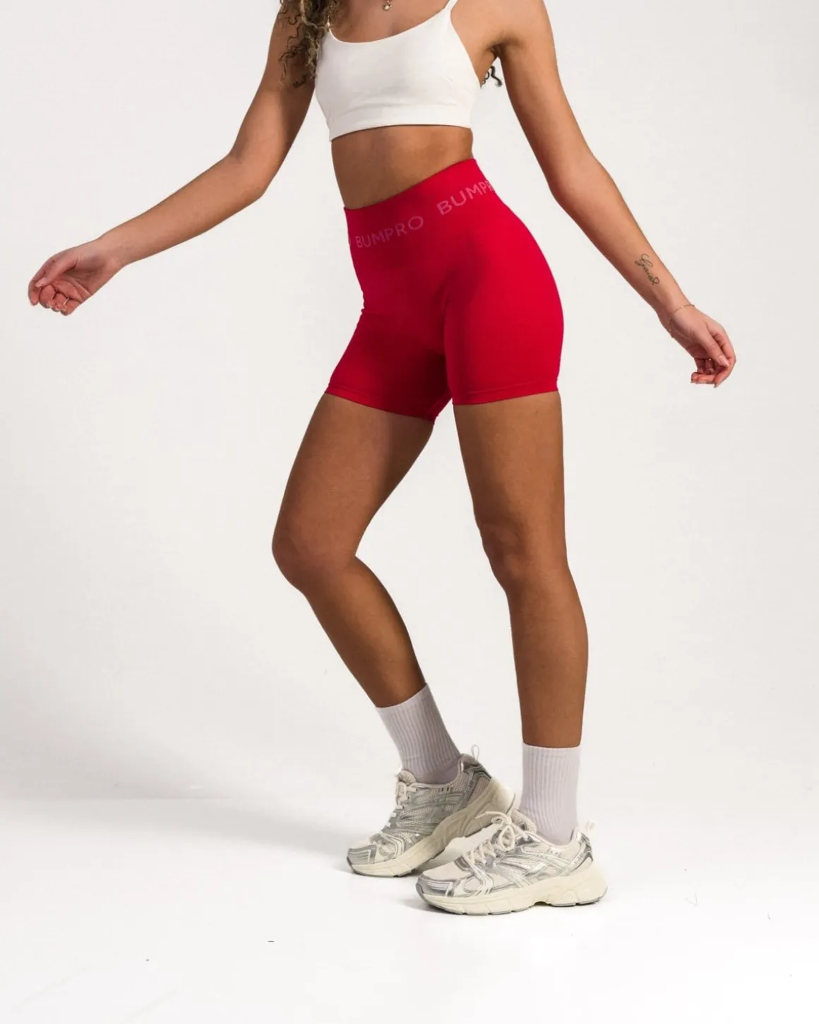 Oversized Crewneck + Beam Logo Shorts 5″ Pink/Red SET