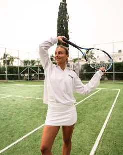 Oversized Pique LS White/70s