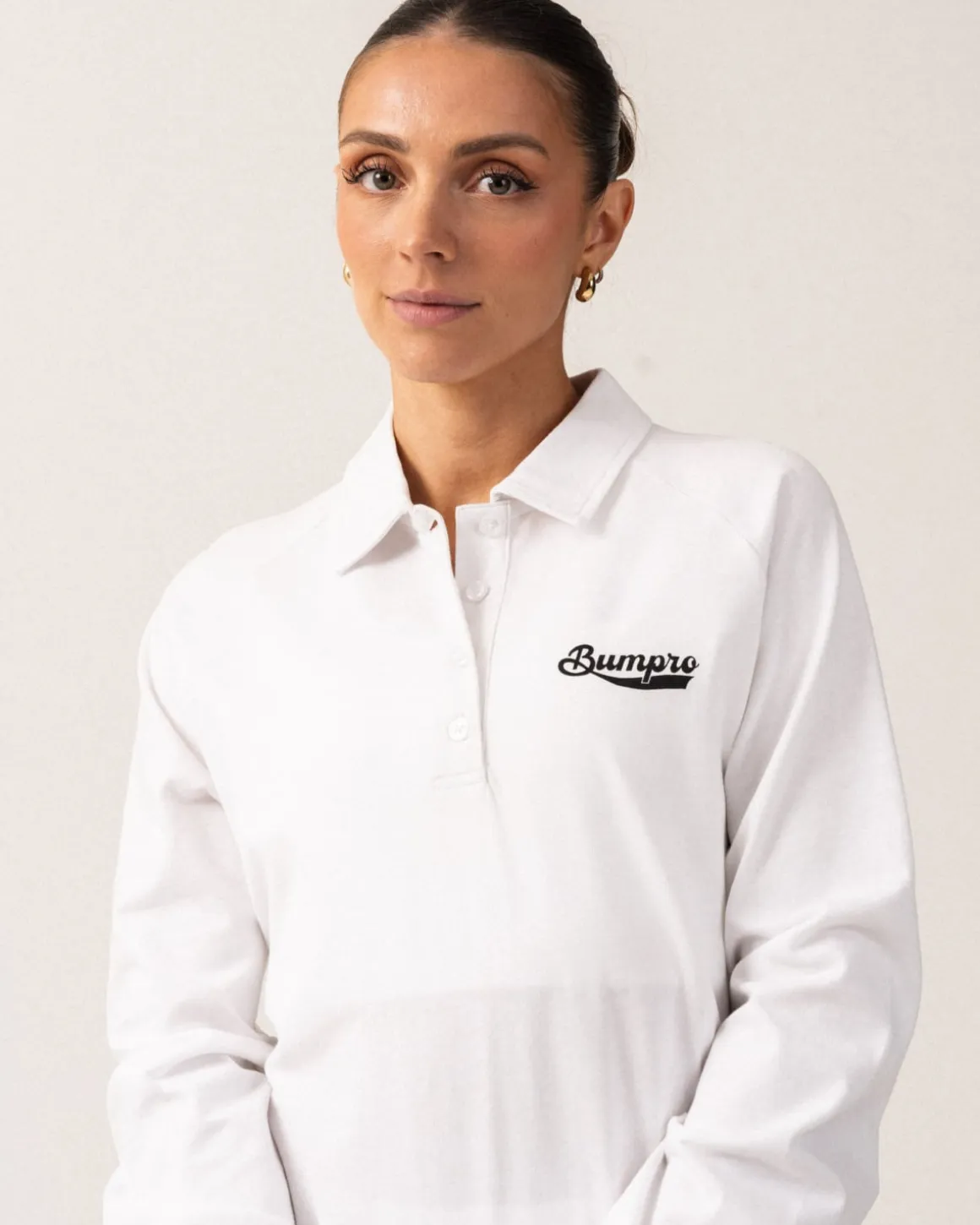 Oversized Pique LS White/70s