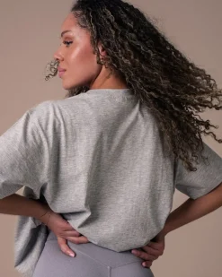 Oversized T-shirt Grey Marl/Pilates
