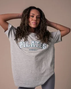 Oversized T-shirt Grey Marl/Pilates