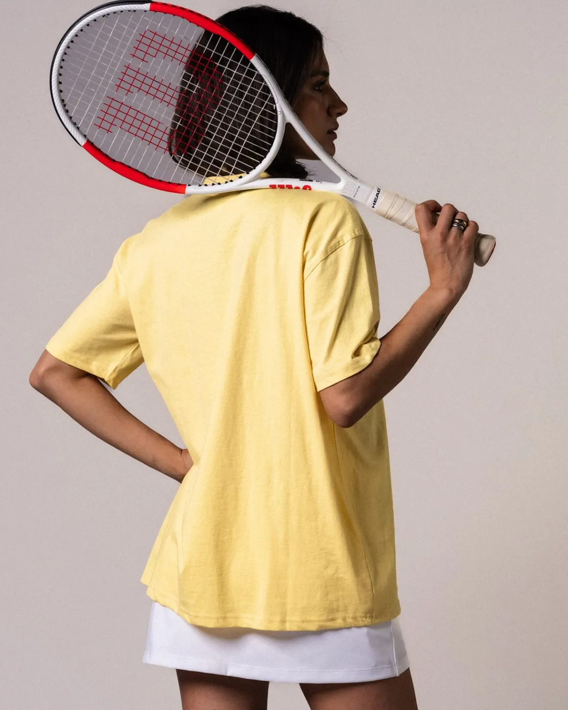 Oversized T-shirt Yellow Lemon