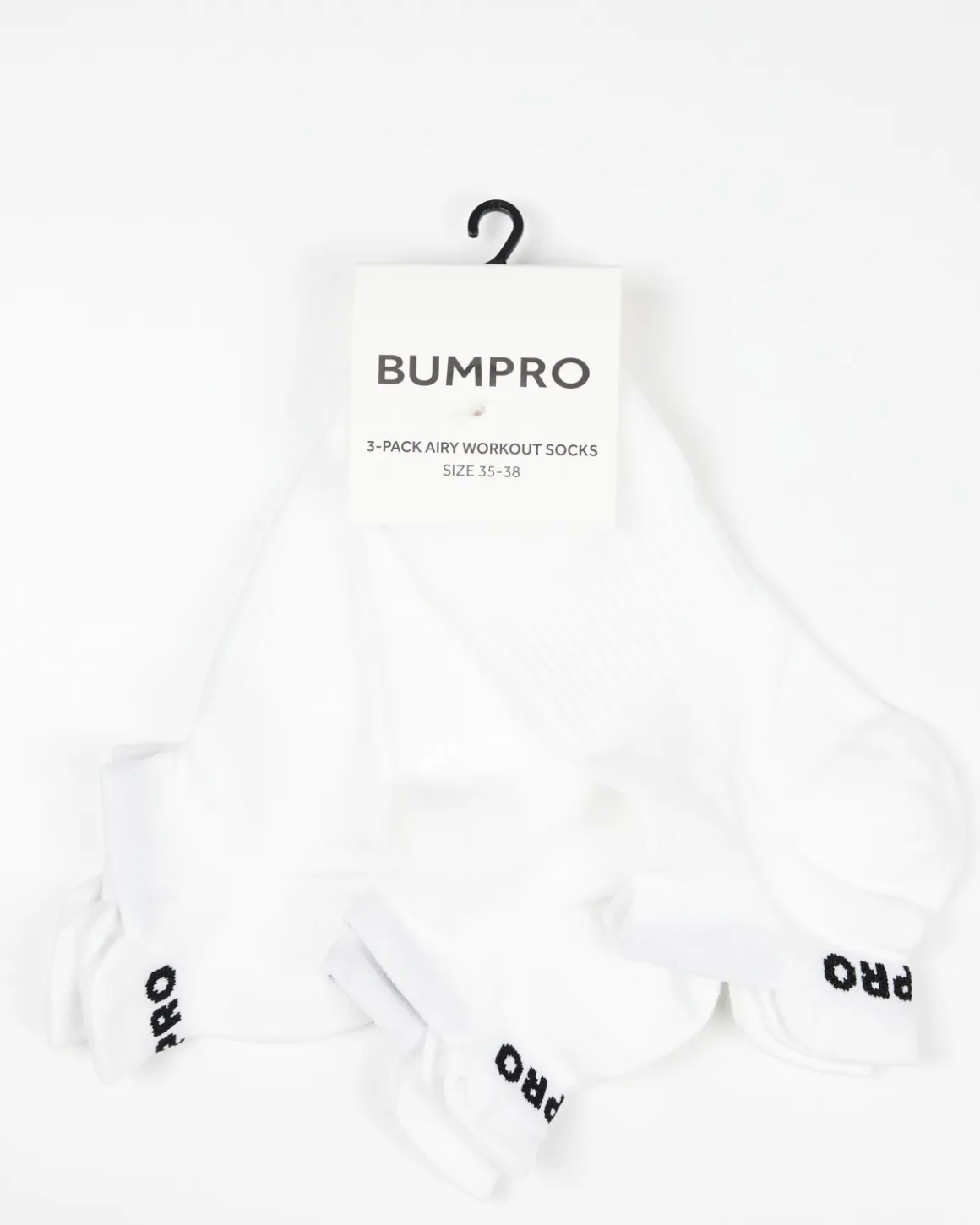 3-pack Airy Workout Socks White