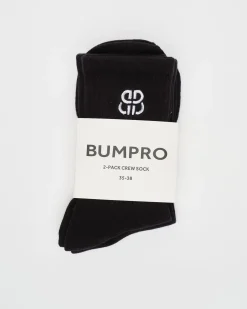 2-pack Crew Sock Black BP