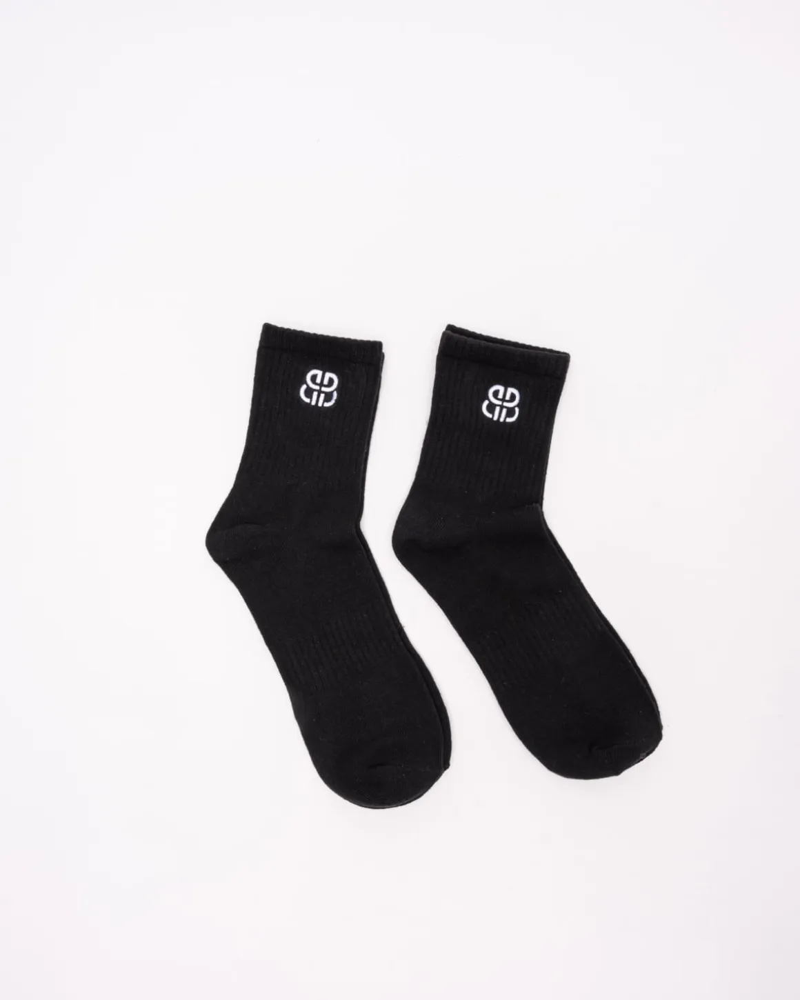 2-pack Crew Socks Black Monogram