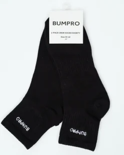 2-pack Crew Socks Shorty Black Logo