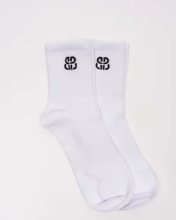 2-pack Crew Socks White Monogram