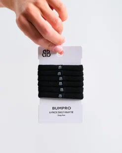 6-pack Daily Hair Tie Black – One-Size