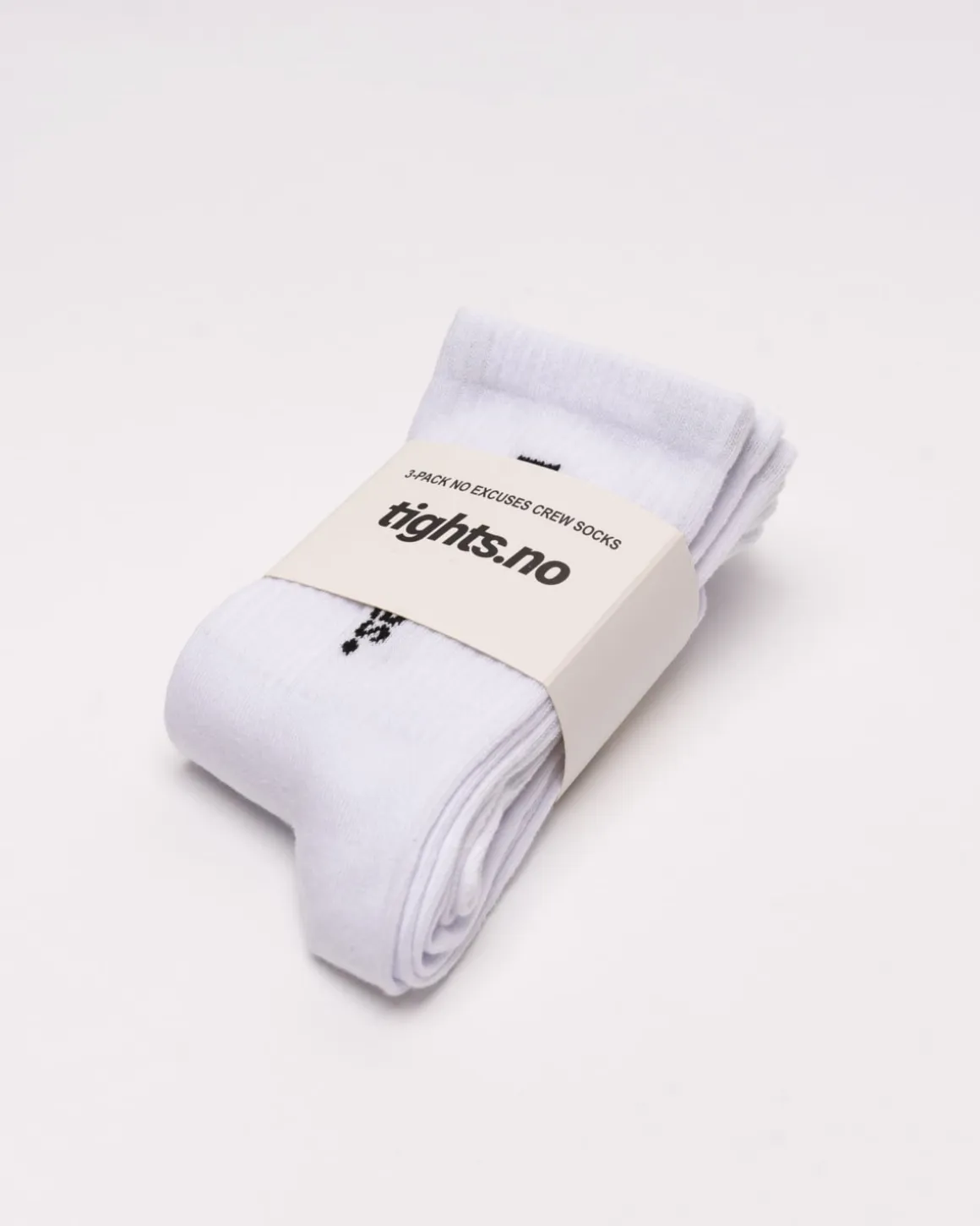 3-pack No Excuses Crew Sock White
