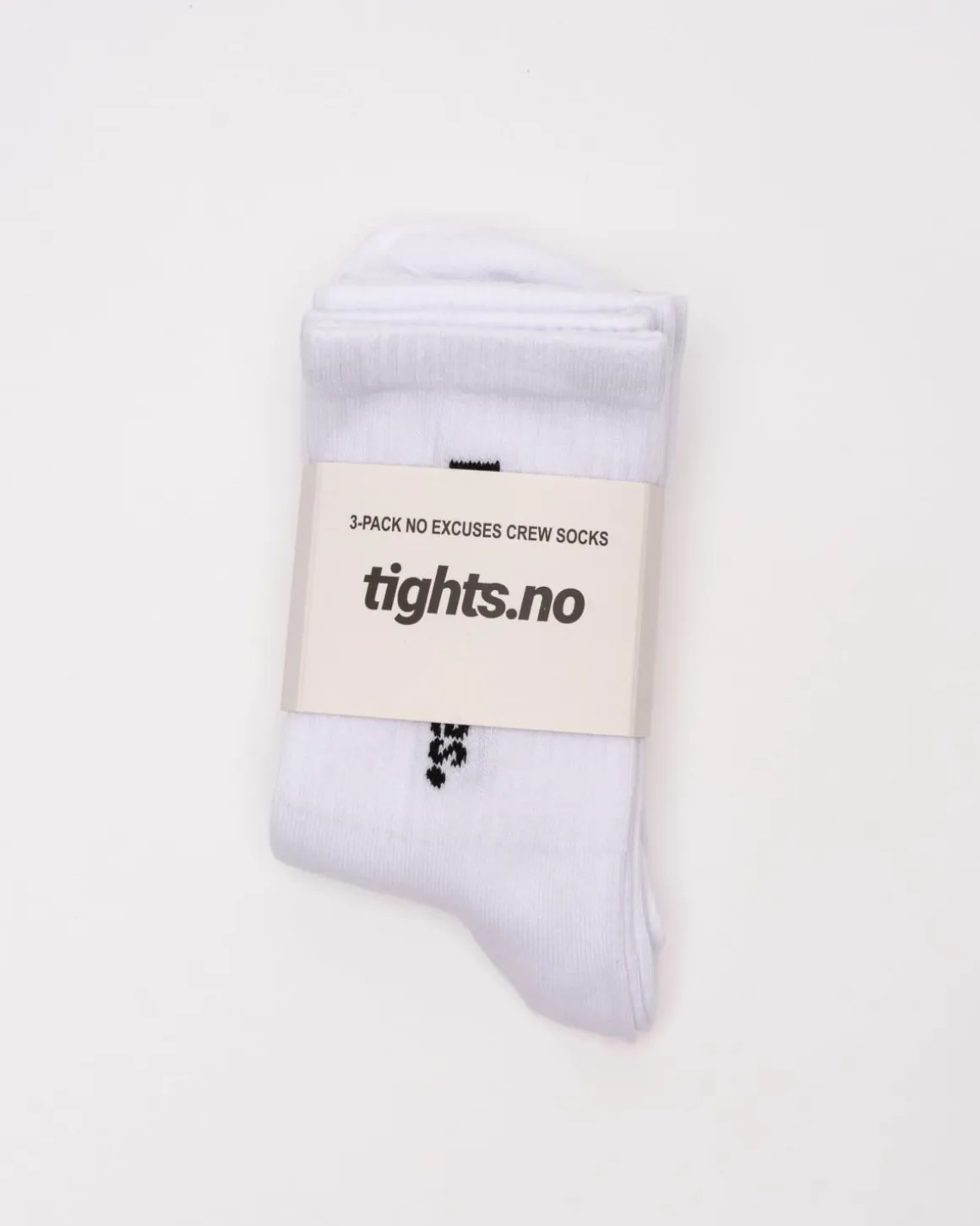 3-pack No Excuses Crew Sock White