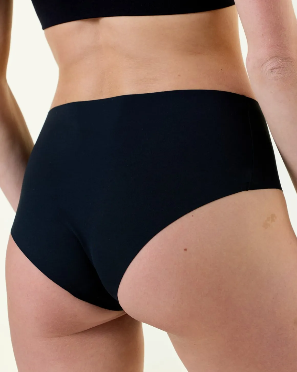 3-pack No Show Hipster Black/White/Sand