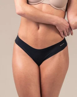 3-pack No Show Thong Black