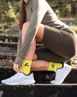 3-pack Sport Sock Black/Green/Yellow
