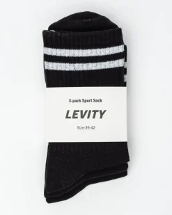3-pack Sport Sock Black Stripe