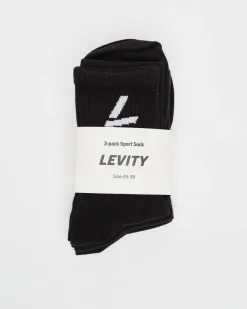 3-pack Sport Sock Black/White Logo