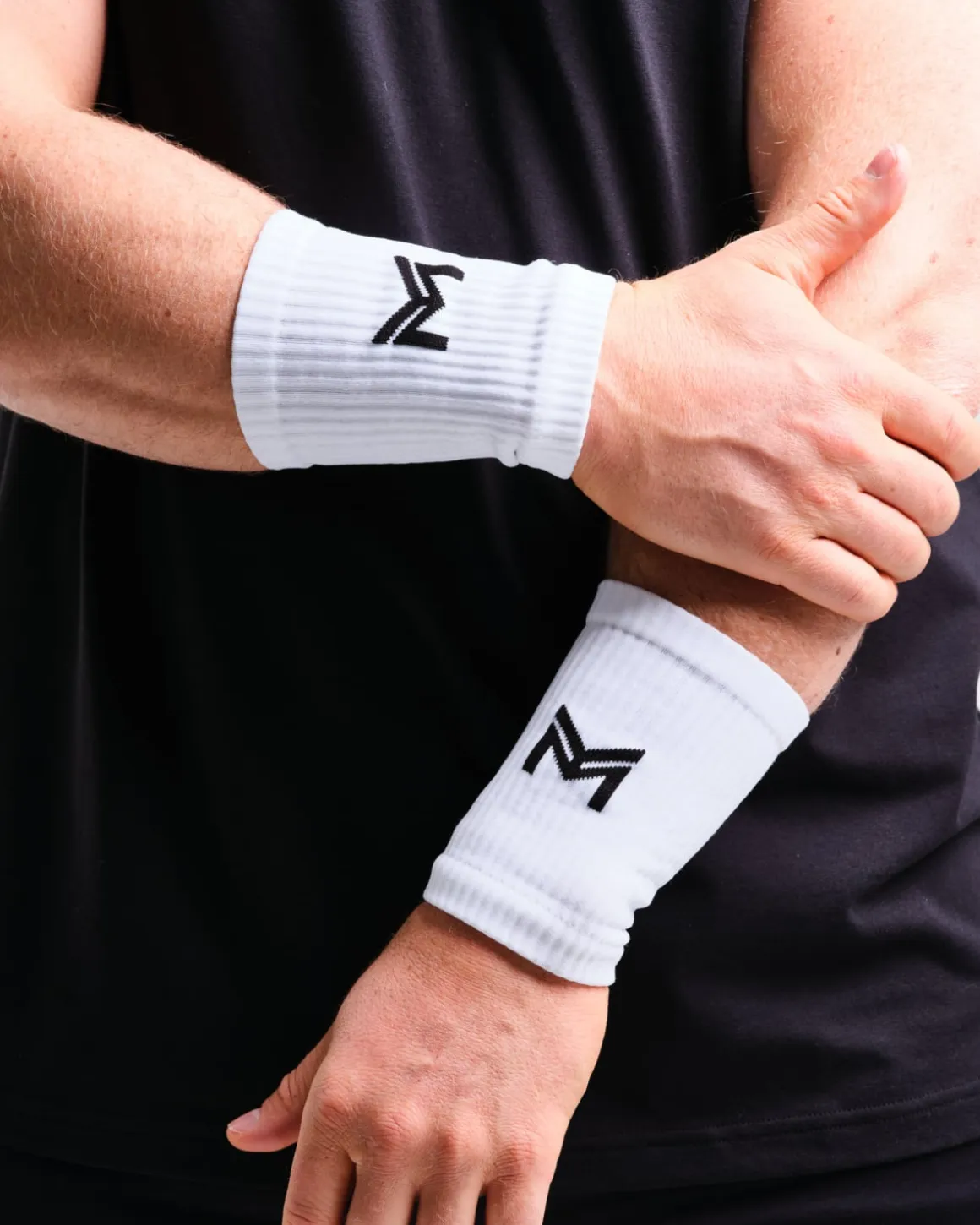 2-pack Sweat Bands U White – One Size