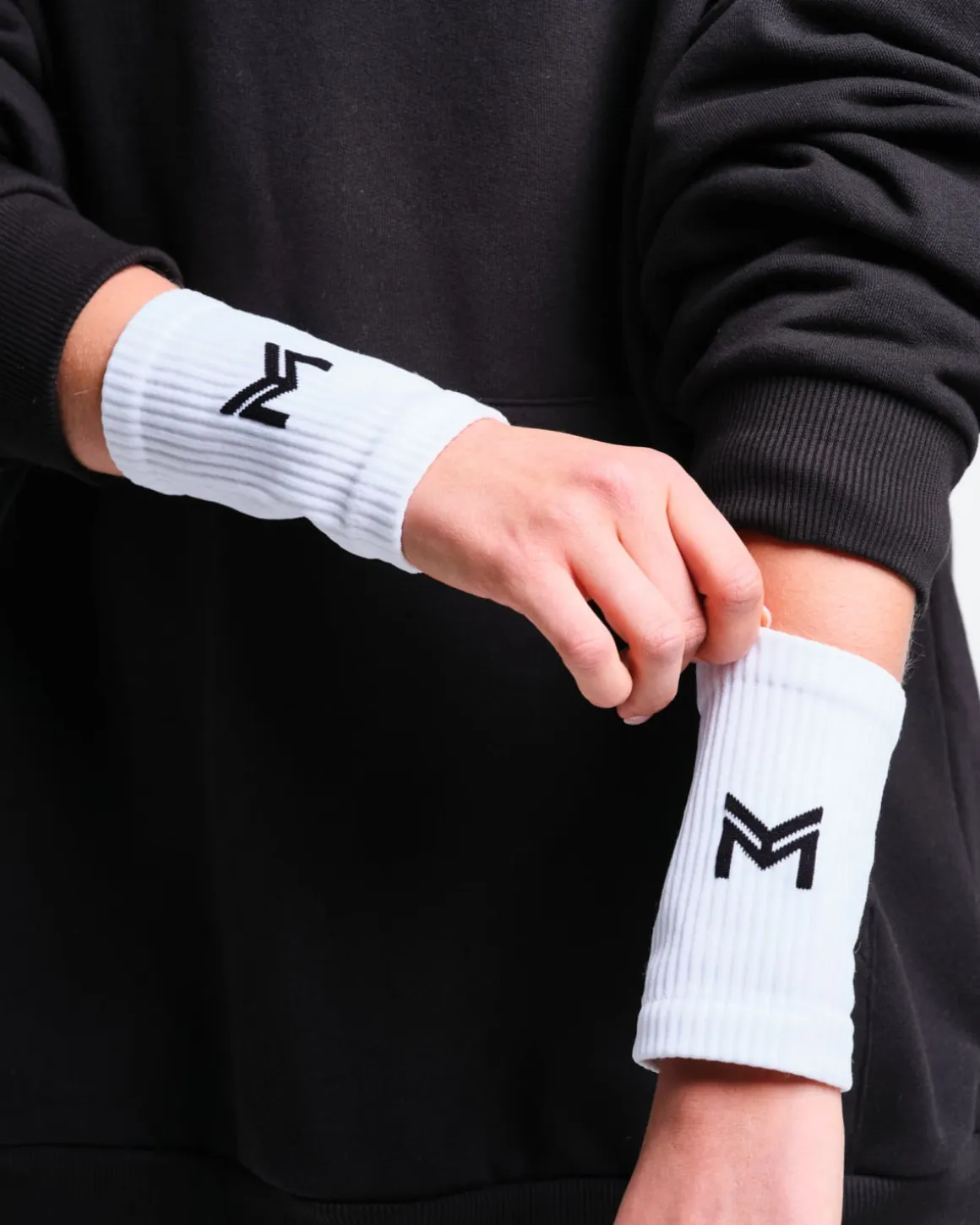 2-pack Sweat Bands U White – One Size
